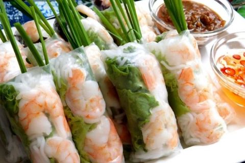Rollos de hoja de arroz estilo Vietnamita